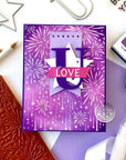 Hero Arts - Cling Stamps - Sparkling Fireworks Bold Prints-ScrapbookPal