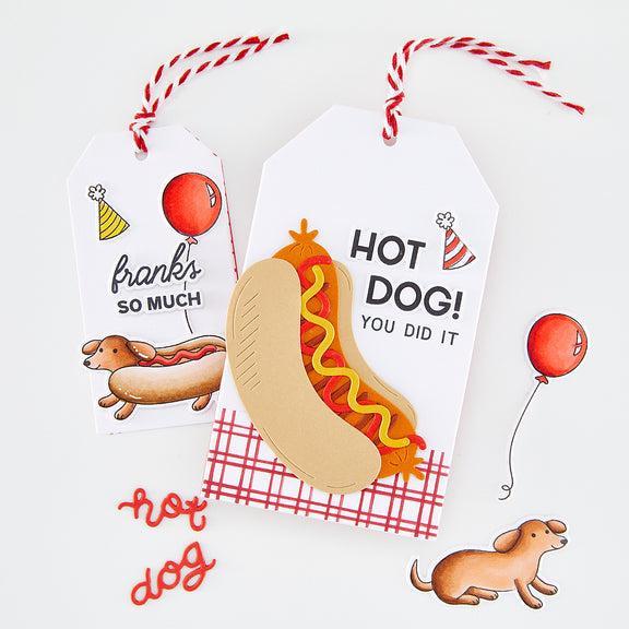 Hero Arts - Coney Club Collection - Clear Stamps - Hot Dog-ScrapbookPal