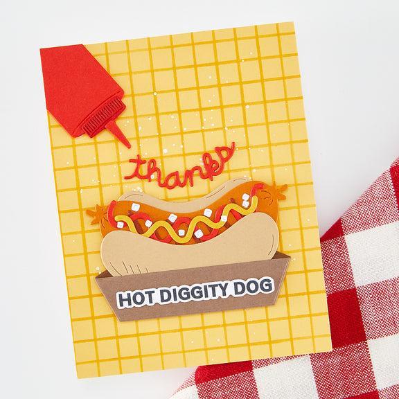 Hero Arts - Coney Club Collection - Clear Stamps - Hot Dog-ScrapbookPal