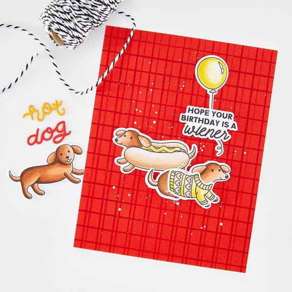 Hero Arts - Coney Club Collection - Clear Stamps - Hot Dog-ScrapbookPal