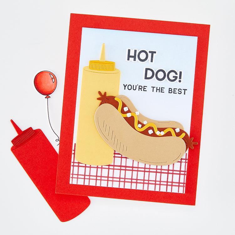 Hero Arts - Coney Club Collection - Clear Stamps - Many Franks - Scratch & Dent-ScrapbookPal