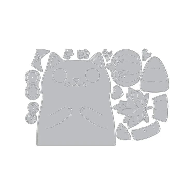 Hero Arts - Cozy Season Collection - Dies - Kitty Squeezer-ScrapbookPal