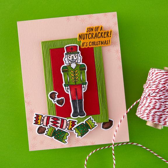 Hero Arts - Crackin' Christmas Collection - Clear Stamps - A Little Nuts-ScrapbookPal