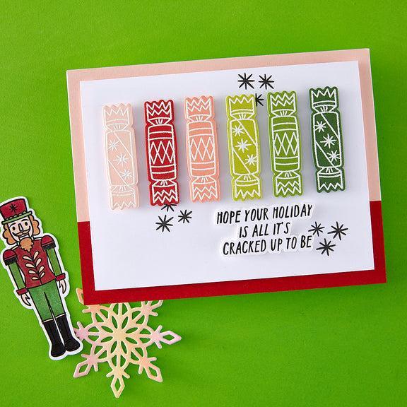 Hero Arts - Crackin' Christmas Collection - Clear Stamps - A Little Nuts-ScrapbookPal