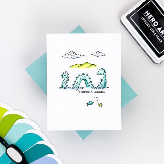 Hero Arts - Don't Stop Believing Collection - Stamp &amp; Cut - Unbelievably Awesome-ScrapbookPal