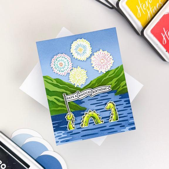 Hero Arts - Don't Stop Believing Collection - Clear Stamps - Unbelievably Awesome Banners-ScrapbookPal