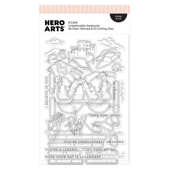 Hero Arts - Don't Stop Believing Collection - Stamp &amp; Cut - Unbelievably Awesome-ScrapbookPal