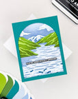 Hero Arts - Don't Stop Believing Collection - Stencils - Lake of Legends-ScrapbookPal