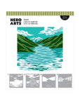Hero Arts - Don't Stop Believing Collection - Stencils - Lake of Legends-ScrapbookPal