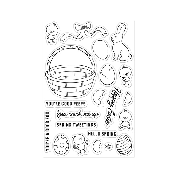 Hero Arts - Eggstra Special Collection - Clear Stamps - Spring Tweetings-ScrapbookPal