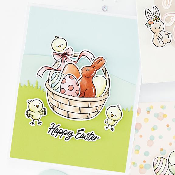 Hero Arts - Eggstra Special Collection - Clear Stamps - Spring Tweetings-ScrapbookPal