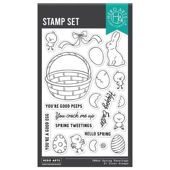 Hero Arts - Eggstra Special Collection - Clear Stamps - Spring Tweetings-ScrapbookPal