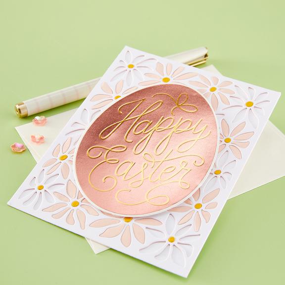 Hero Arts - Eggstra Special Collection - Letterpress + Foil Plate & Cut - Happy Easter-ScrapbookPal