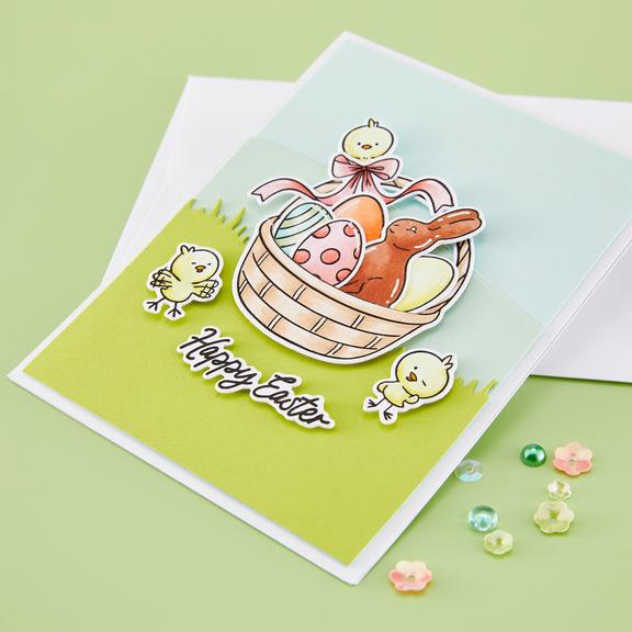 Hero Arts - Eggstra Special Collection - Stamp & Cut - Spring Tweetings-ScrapbookPal