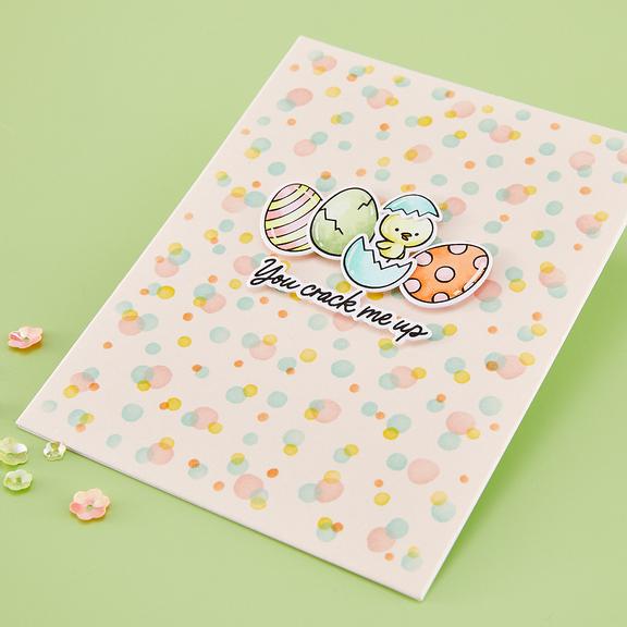 Hero Arts - Eggstra Special Collection - Stencils - Color Layering Confetti-ScrapbookPal