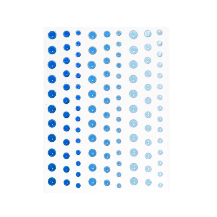 Hero Arts - Enamel Dots - Translucent Blues-ScrapbookPal