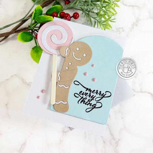 Hero Arts - Fancy Dies - Peeking Gingerbread Man-ScrapbookPal