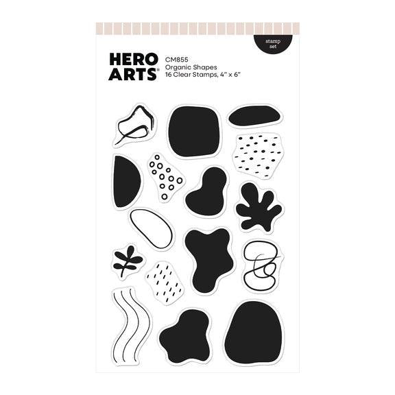 Hero Arts - Fresh Flowers Collection - Clear Stamps - Organic Shapes-ScrapbookPal