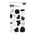 Hero Arts - Fresh Flowers Collection - Clear Stamps - Organic Shapes-ScrapbookPal