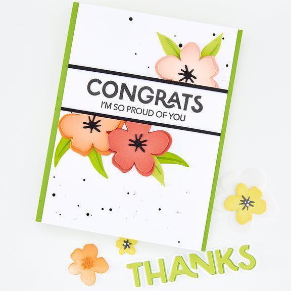 Hero Arts - Fresh Flowers Collection - Clear Stamps - Perfect Pairs-ScrapbookPal