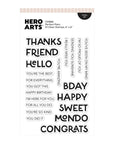 Hero Arts - Fresh Flowers Collection - Clear Stamps - Perfect Pairs-ScrapbookPal