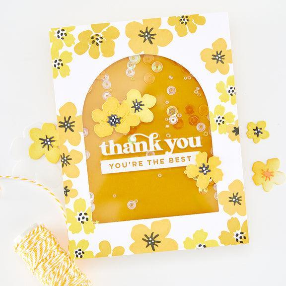 Hero Arts - Fresh Flowers Collection - Dies - Floral Frame-ScrapbookPal