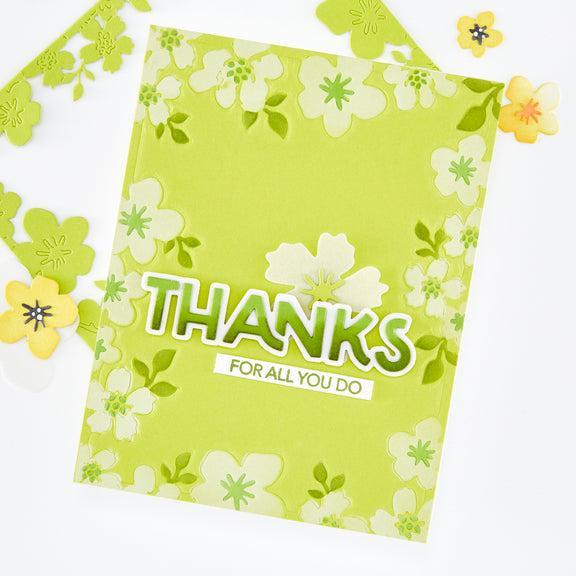 Hero Arts - Fresh Flowers Collection - Dies - Floral Frame-ScrapbookPal