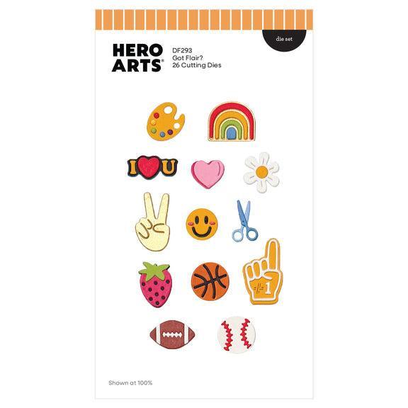 Hero Arts - Friends With Flair Collection - Dies - Got Flair?-ScrapbookPal