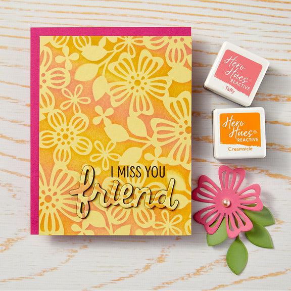 Hero Arts - Friendship Blooms Collection - Stencils - Spring Floral-ScrapbookPal