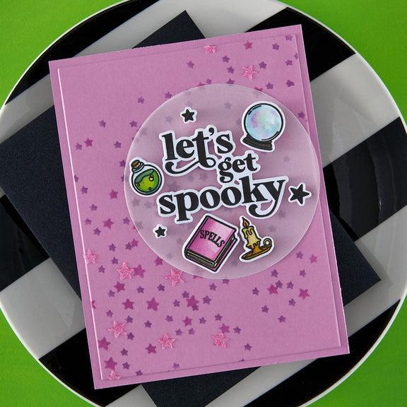 Hero Arts - Hocus Pocus Collection - Stencils - Color Layering Scattered Stars-ScrapbookPal