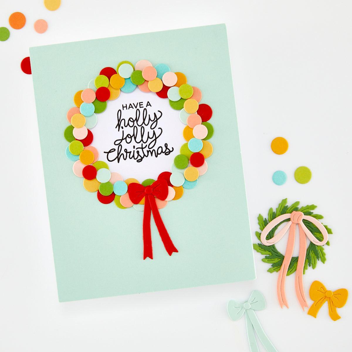 Hero Arts - Home for the Holidays Collection - Dies - Winter Wreath Accessories-ScrapbookPal