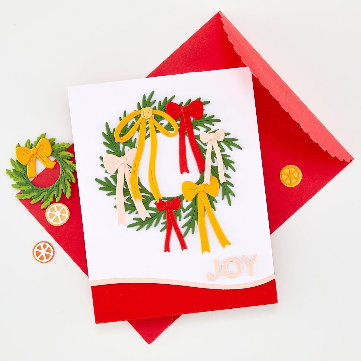 Hero Arts - Home for the Holidays Collection - Dies - Winter Wreath Accessories-ScrapbookPal