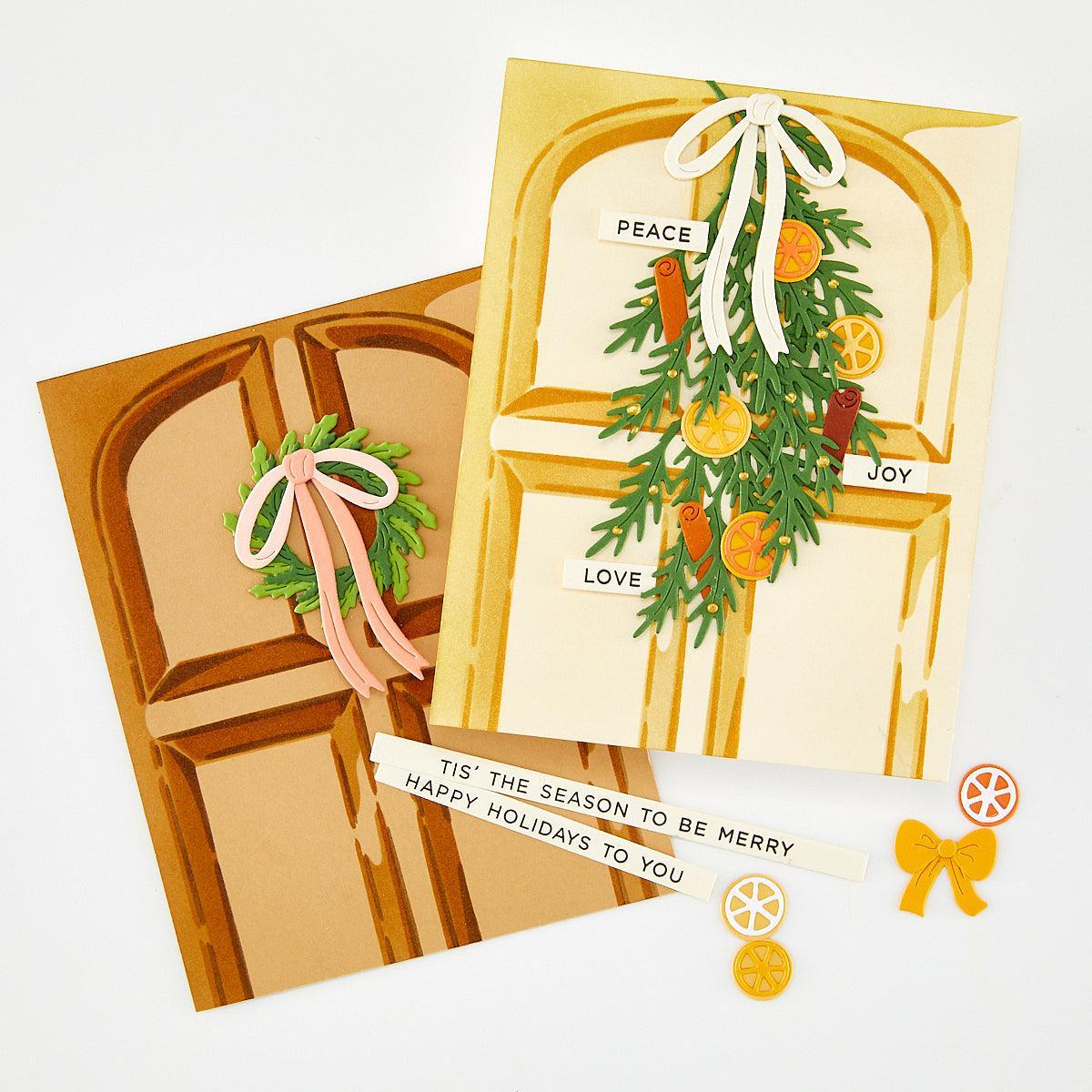 Hero Arts - Home for the Holidays Collection - Stencils - Front Door-ScrapbookPal