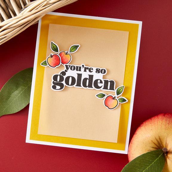 Hero Arts - I Pick You Collection - Stamp &amp; Cut - You&#39;re Golden-ScrapbookPal