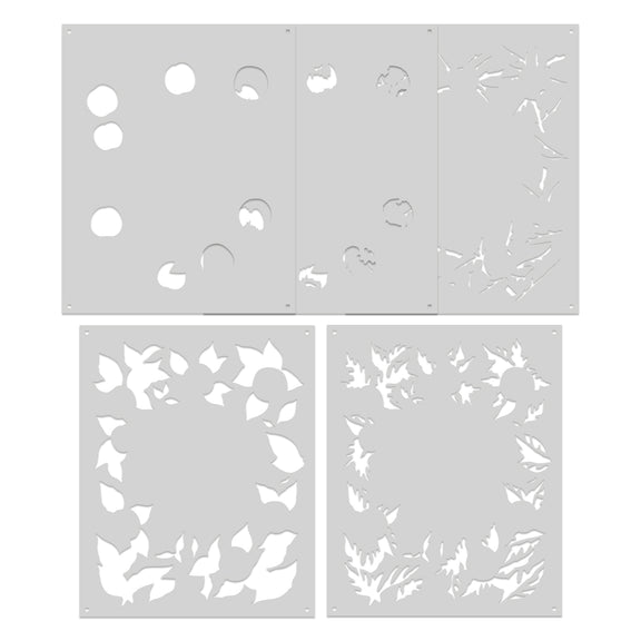 Hero Arts - I Pick You Collection - Stencils - Color Layering Apple Frame-ScrapbookPal