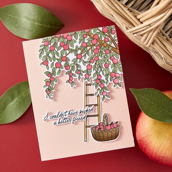 Hero Arts - I Pick You Collection - Stencils - Color Layering In The Orchard-ScrapbookPal