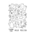 Hero Arts - In The Garden Collection - Clear Stamps - Gardening Tools & Flowers-ScrapbookPal