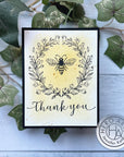 Hero Arts - Letterpress & Foil Plate - Antique Bee