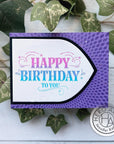 Hero Arts - Letterpress & Foil Plate - Happy Birthday-ScrapbookPal