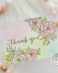 Hero Arts - Letterpress & Foil Plate - Thank You Flowers-ScrapbookPal