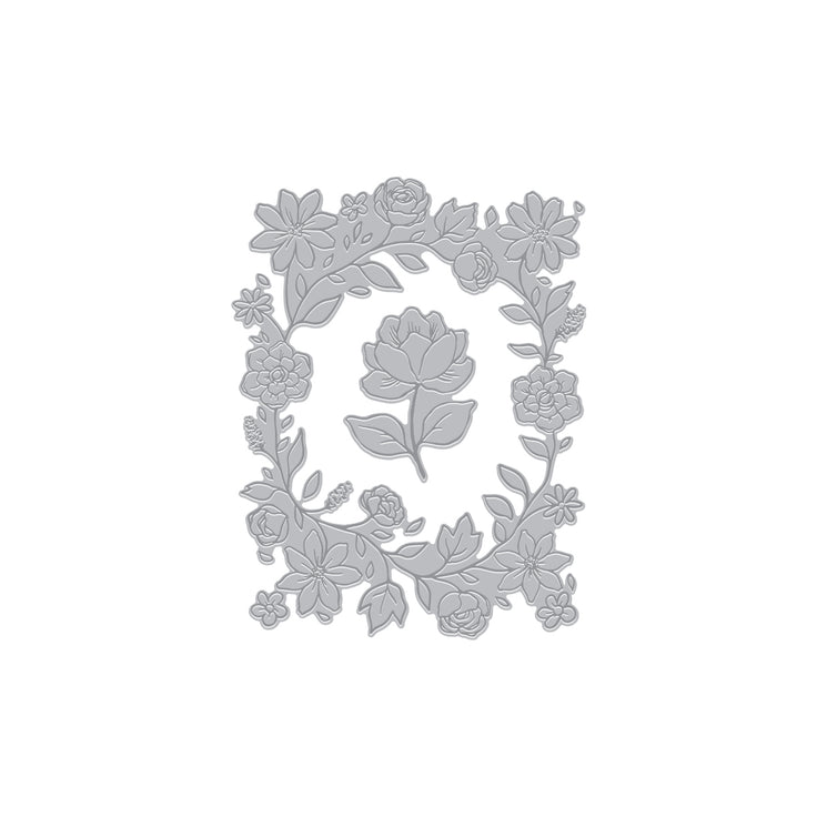 Hero Arts - Lovely Letterpress Collection - Letterpress + Foil Plate - Floral Border-ScrapbookPal