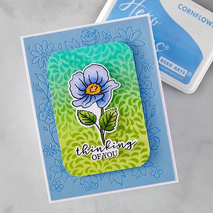 Hero Arts - Lovely Letterpress Collection - Letterpress + Foil Plate - Floral Border-ScrapbookPal