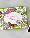 Hero Arts - Lovely Letterpress Collection - Letterpress + Foil Plate - Floral Frame-ScrapbookPal