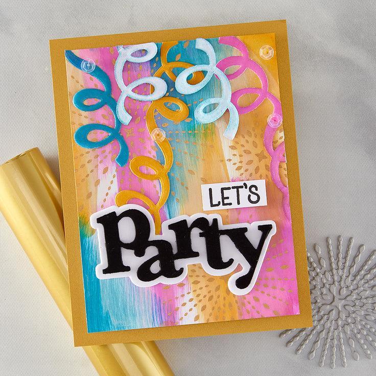 Hero Arts - Lovely Letterpress Collection - Letterpress + Foil Plate - Starbursts Set-ScrapbookPal