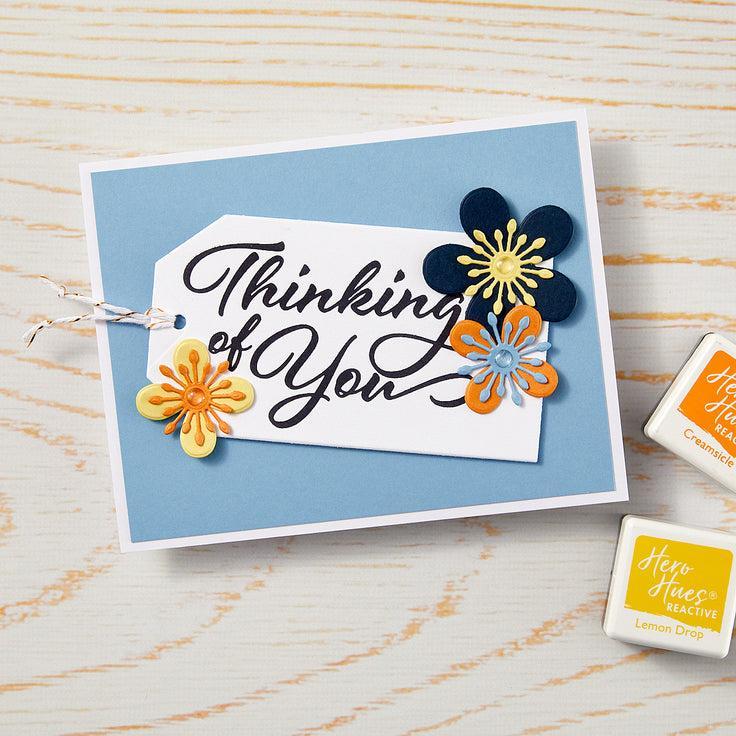 Hero Arts - Lovely Letterpress Collection - Press Pates - Love &amp; Thinking of You-ScrapbookPal