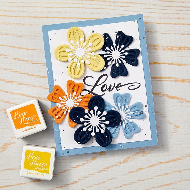 Hero Arts - Lovely Letterpress Collection - Press Pates - Love &amp; Thinking of You-ScrapbookPal