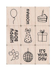 Hero Arts - Mini Tub Woodblock Stamps - Birthday-ScrapbookPal