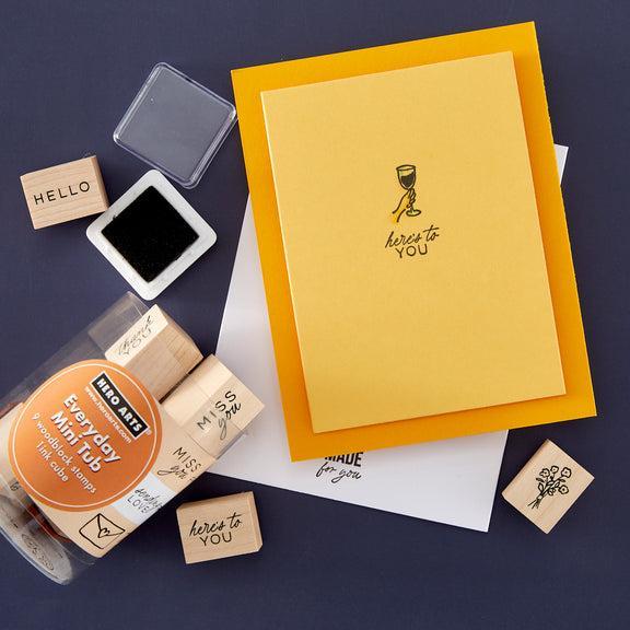 Hero Arts - Mini Tub Woodblock Stamps - Everyday-ScrapbookPal