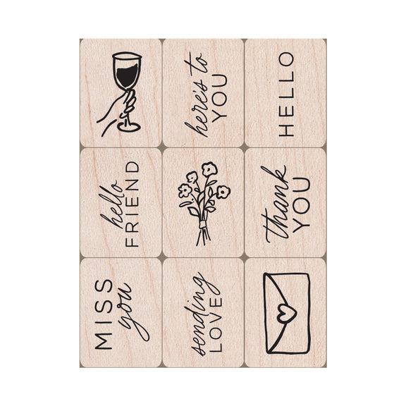 Hero Arts - Mini Tub Woodblock Stamps - Everyday-ScrapbookPal
