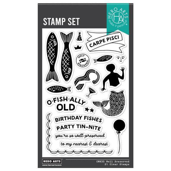 Hero Arts - Packed With Love Collection - Clear Stamps - Well Preserved-ScrapbookPal